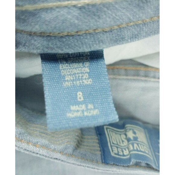 Converse One Star Womens 8 30x30 Jeans Gray Straight Leg Low Rise Stretch Y2K - Picture 6 of 8